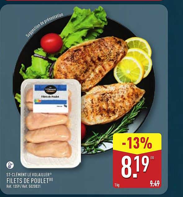 ST-CLÉMENT LE VOLAILLER FILETS DE POULET