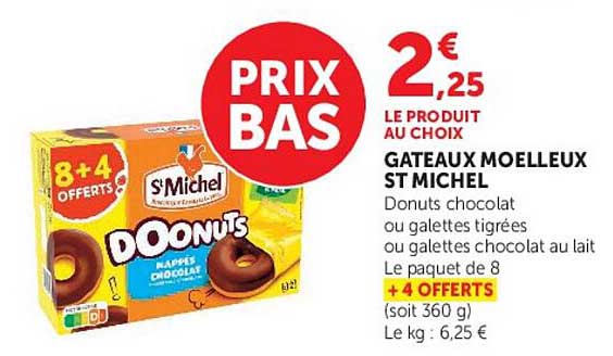 St Michel Donuts chocolat