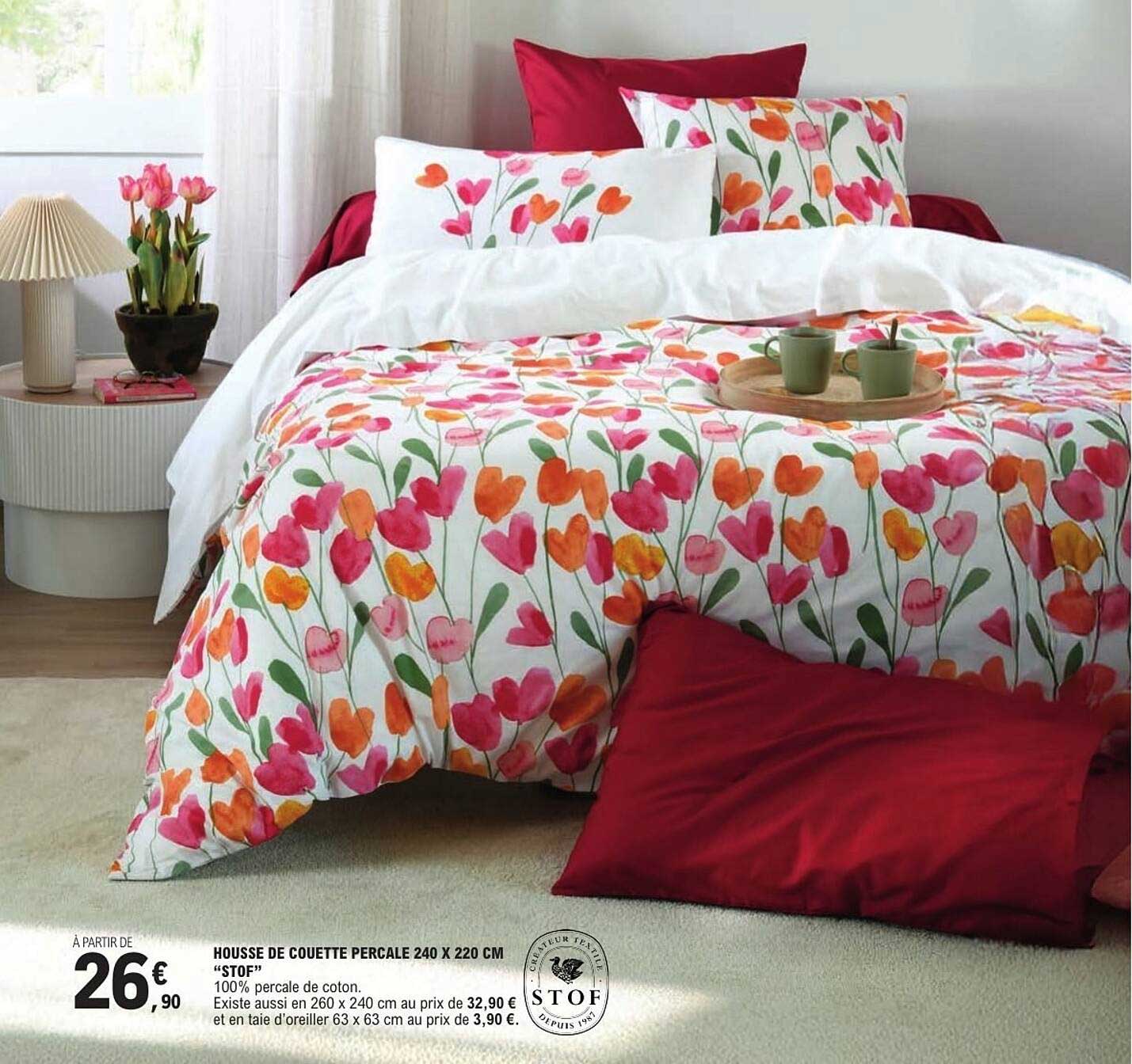 STOF Housse de couette percale
