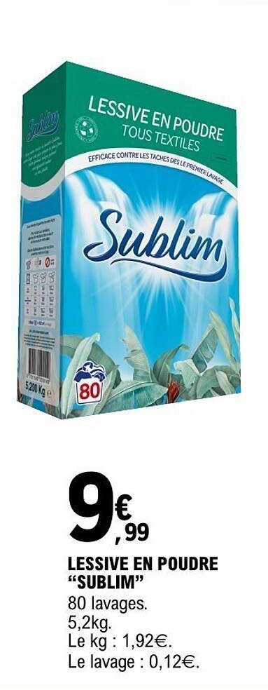 Sublim Lessive en poudre