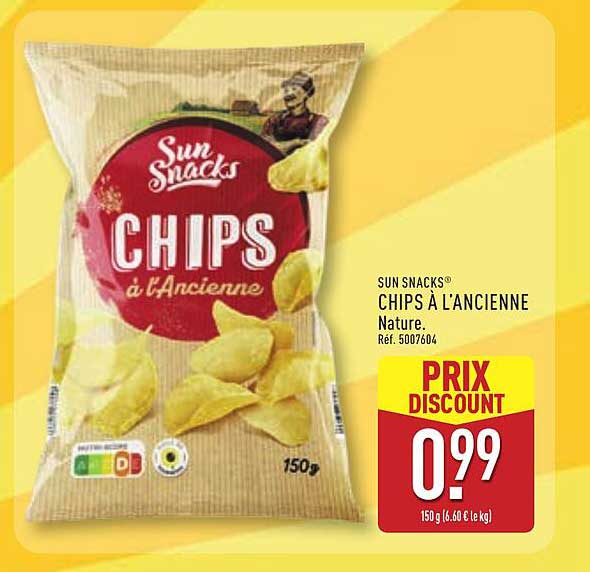 Sun Snacks CHIPS À L'ANCIENNE