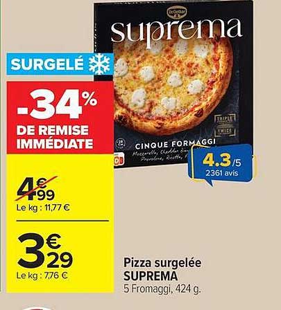 suprema Pizza surgelée