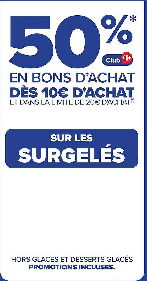 SUR LES SURGELÉS