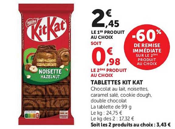 TABLETTES KIT KAT