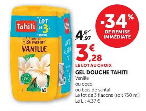 Tahiti Gel douche Vanille