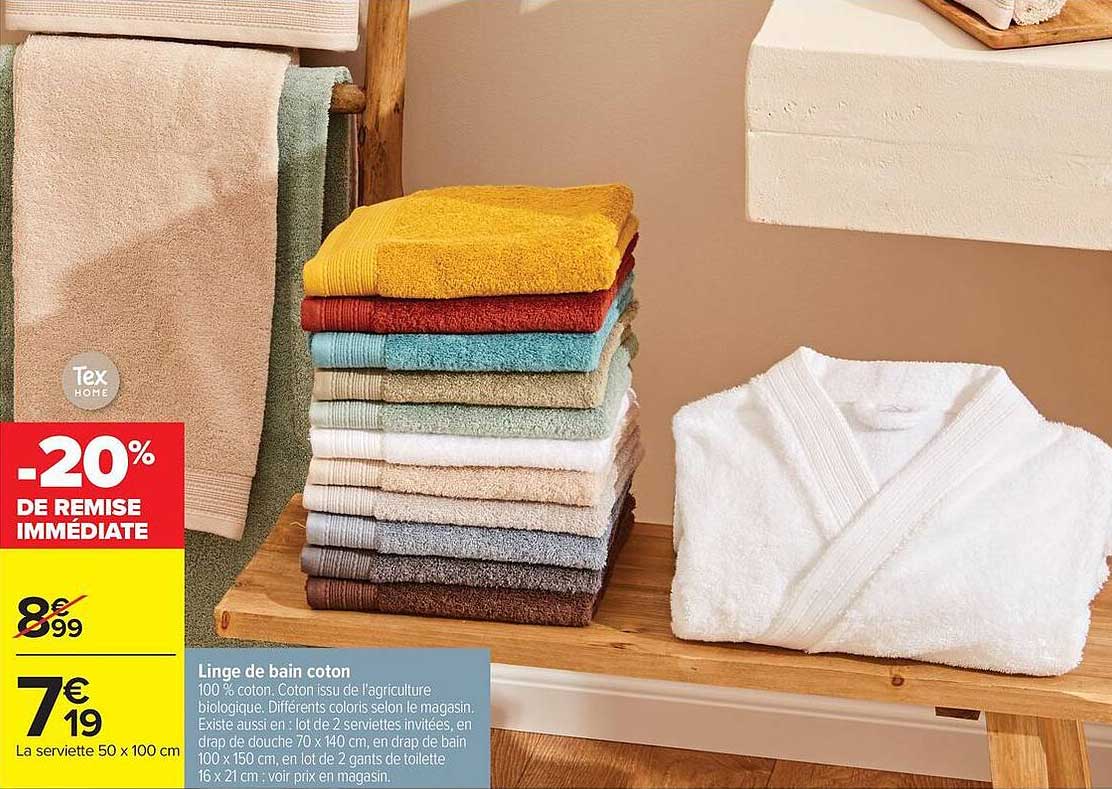 Tex HOME Linge de bain coton