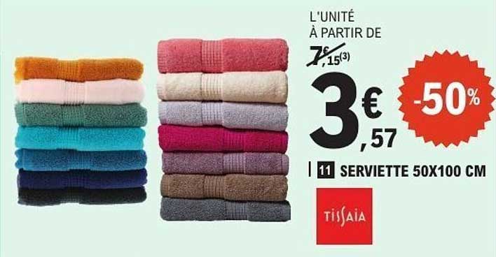 tissaia SERVIETTE 50X100 CM