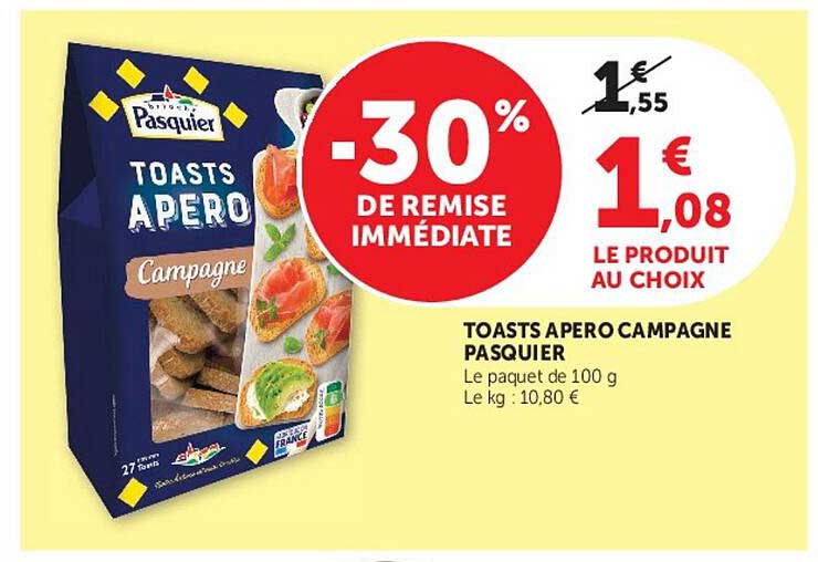 Toasts Apéro Campagne Pasquier