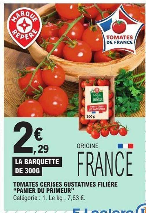 Tomates cerises Gustatives Filière "Panier du Primeur