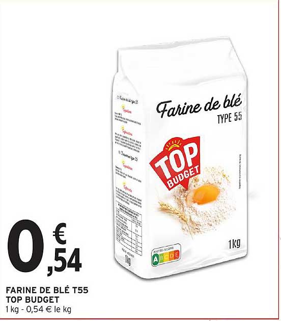 TOP BUDGET Farine de blé T55