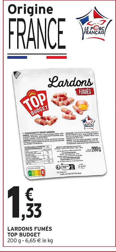 Top Budget Lardons fumés