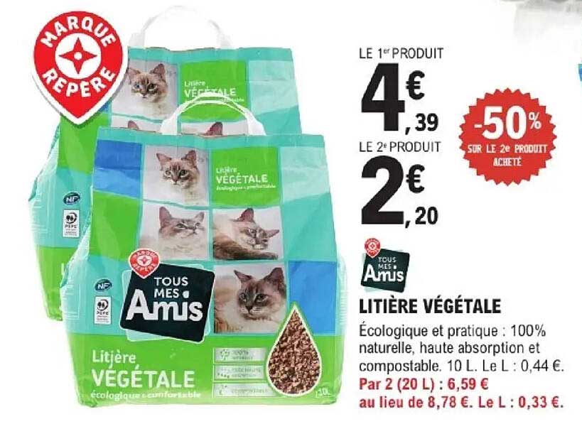 Tous Mes Amis Litière Végétale