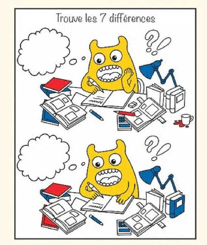 Trouve les 7 différences