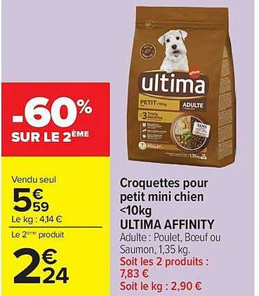 ULTIMA AFFINITY Croquettes pour petit mini chien