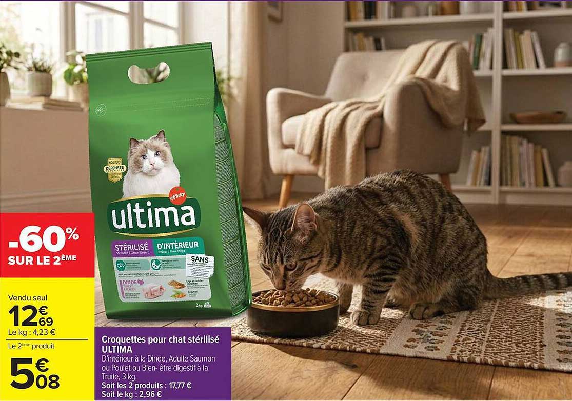 ultima Croquettes pour chat stérilisé