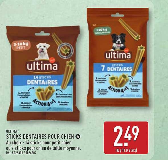 Ultima Sticks Dentaires