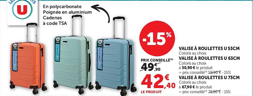 VALISE À ROULETTES U