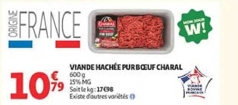 VIANDE HACHÉE PUR BŒUF CHARAL