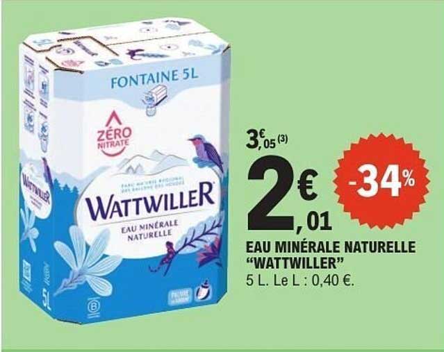 Wattwiller Eau minérale naturelle
