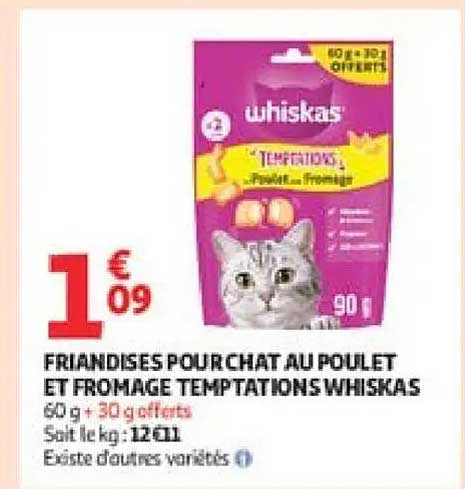 Whiskas Temptations Fromage