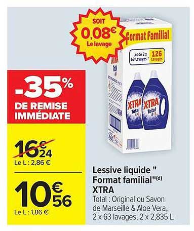 XTRA Lessive liquide Format familial