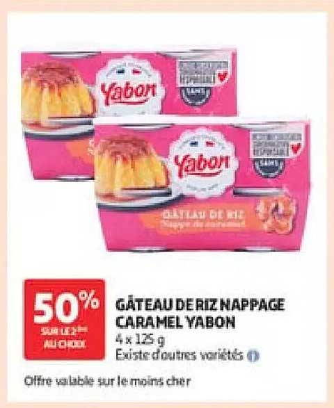 Yabon Gâteau de Riz Nappage Caramel