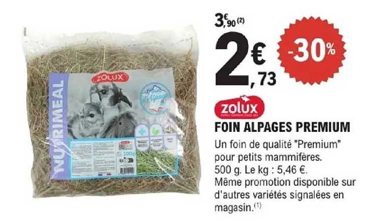 Zolux Foin Alpages Premium