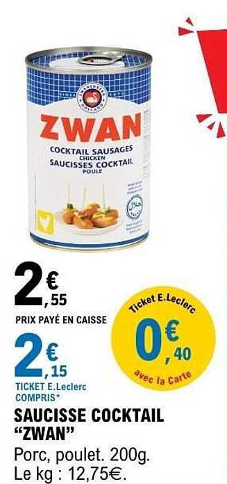 Zwan Saucisse Cocktail