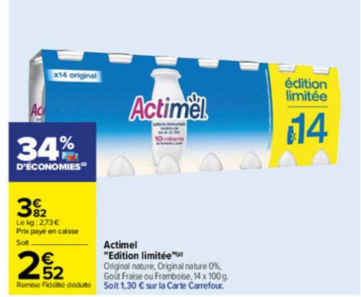 Actimel "édition Limitée"