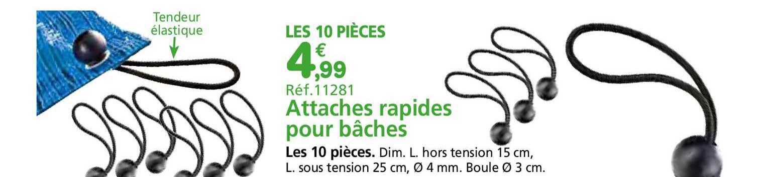attaches rapides pour bâches