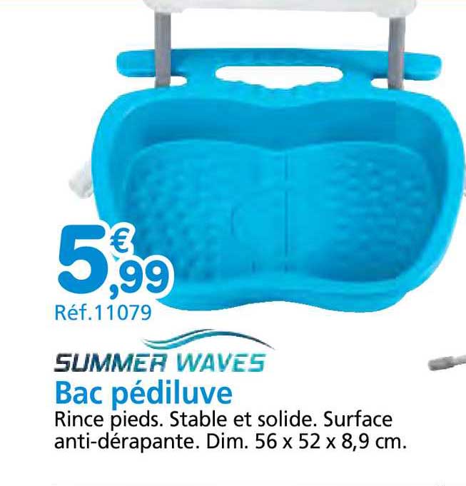 Bac Pédiluve Summer Waves