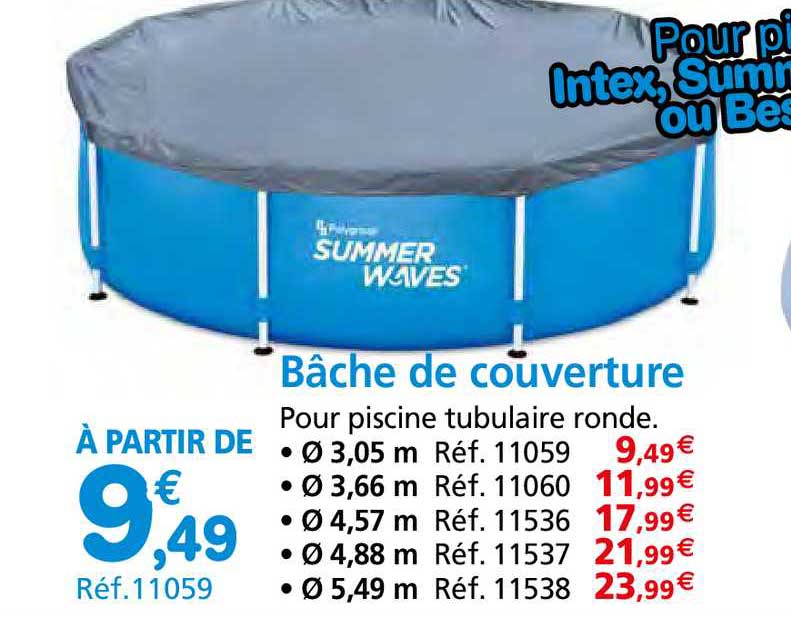 bâche de couverture summer waves