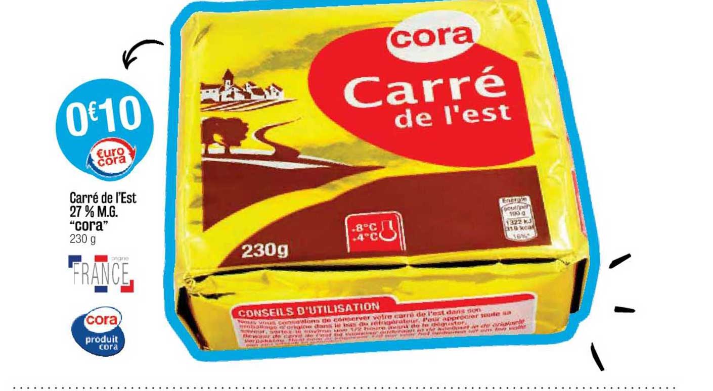 carré de l'est 27% m.g. "cora"