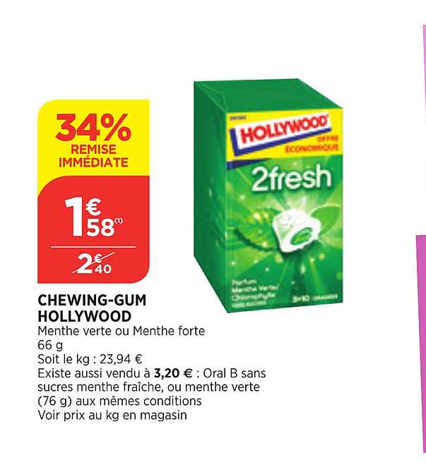 chewing-gum hollywood