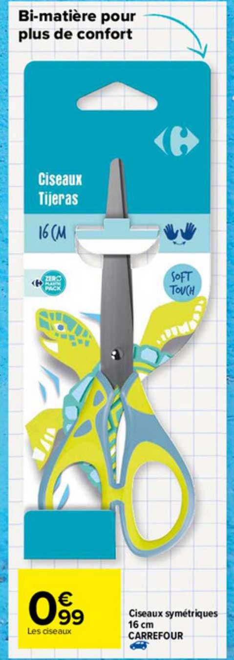 ciseaux symétriques 16 cm carrefour