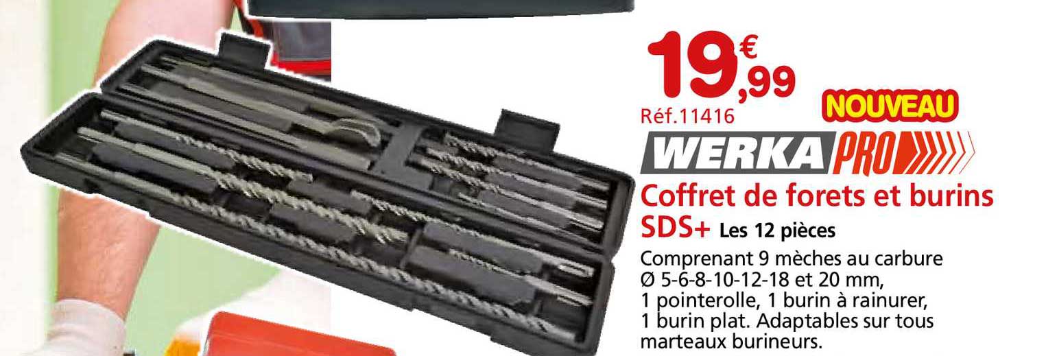 coffret de forets et burins sds+