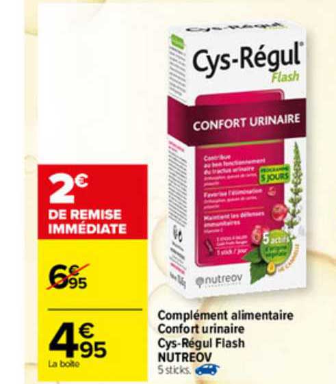 complément alimentaire confort urinaire cys-régul flash nutreov