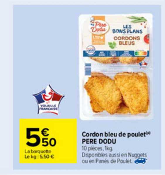 cordon bleu de poulet père dodu