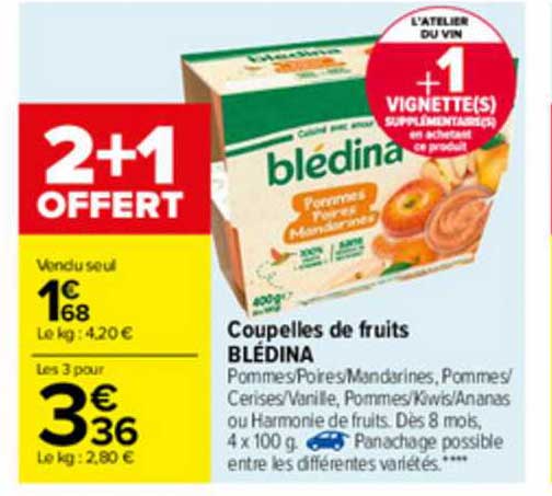 Coupelles De Fruits Blédina