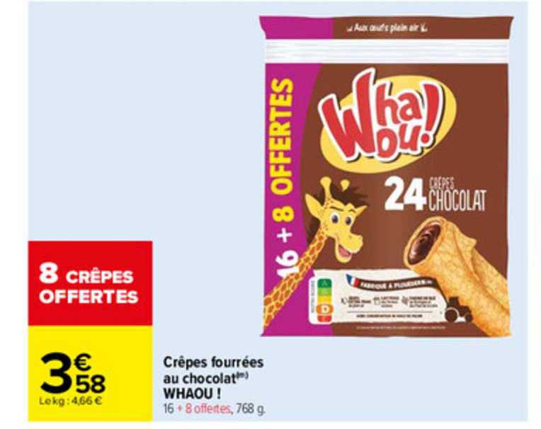 Crêpes Fourrées Au Chocolat Whaou !