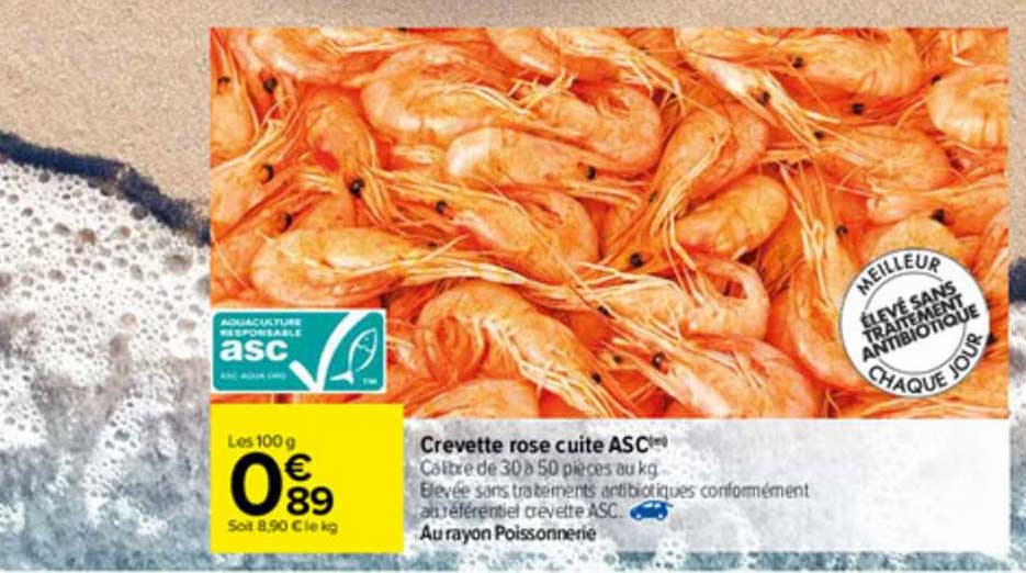 Crevette Rose Cuite Asc