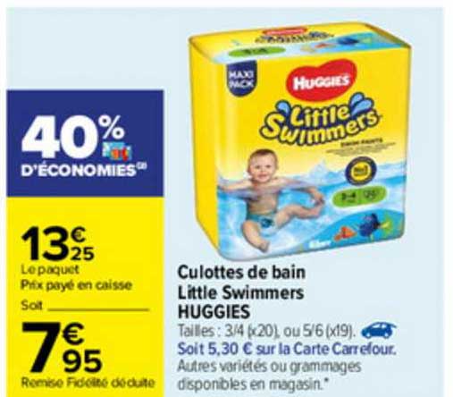 culottes de bain little swimmers huggies
