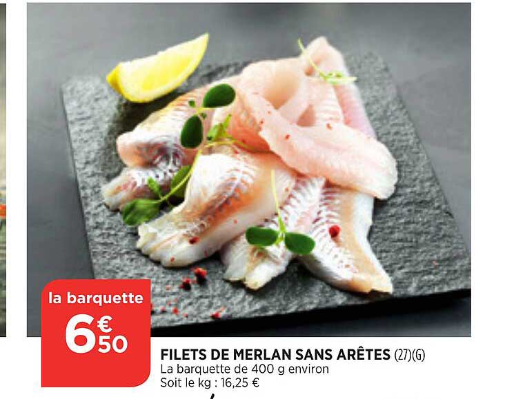 filets de merlan sans arêtes