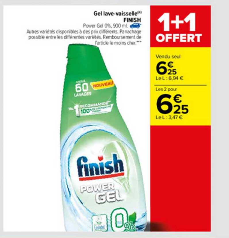 gel lave-vaisselle finish