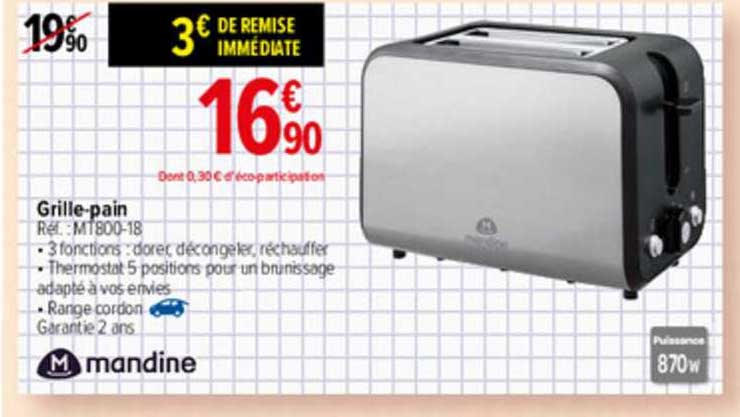 grille-pain mandine
