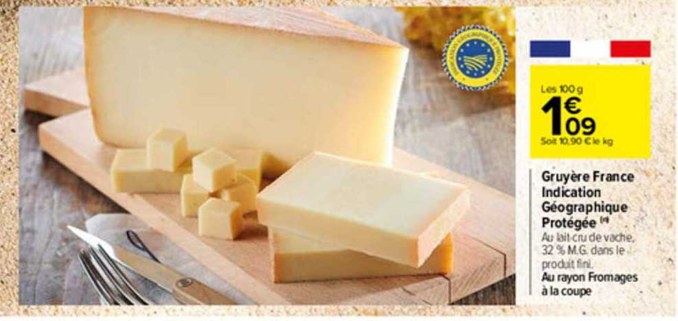 gruyère france indication géographique protégée