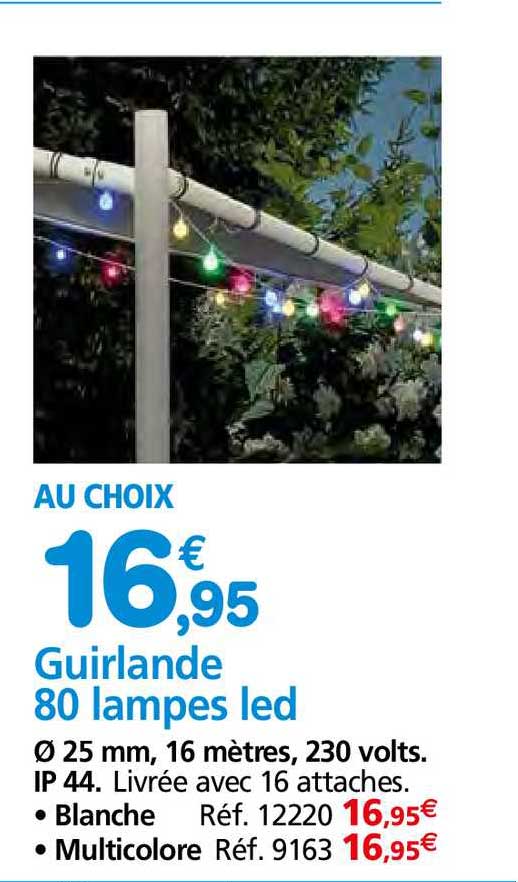 guirlande 80 lampes led