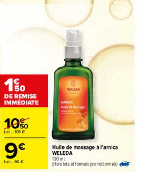 huile de massage à l'arnica weleda