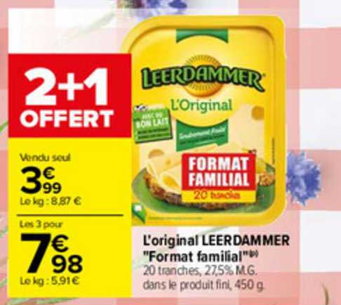 l'original leerdammer "format familial"