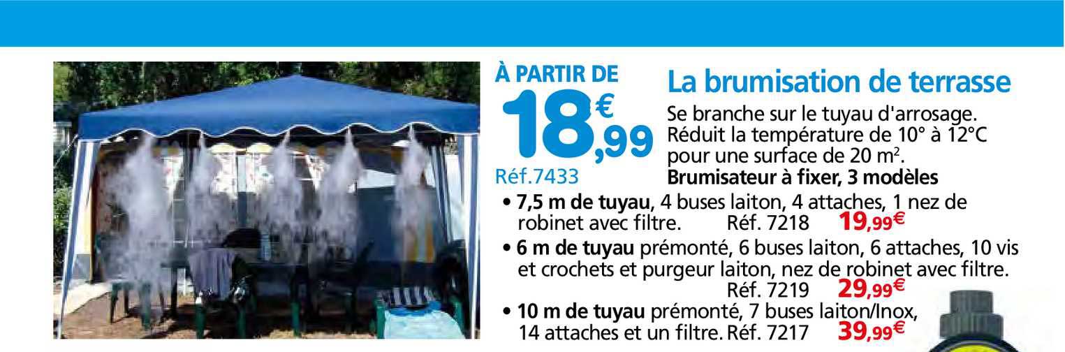 la brumisation de terrasse